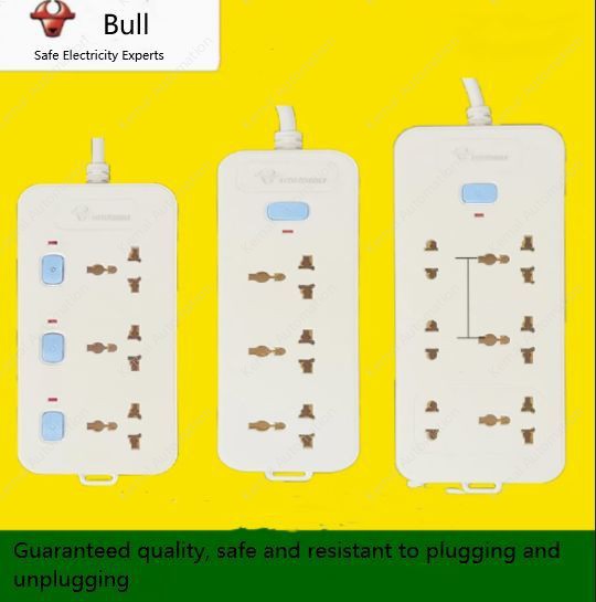 Four-plug master (white) 1 metre